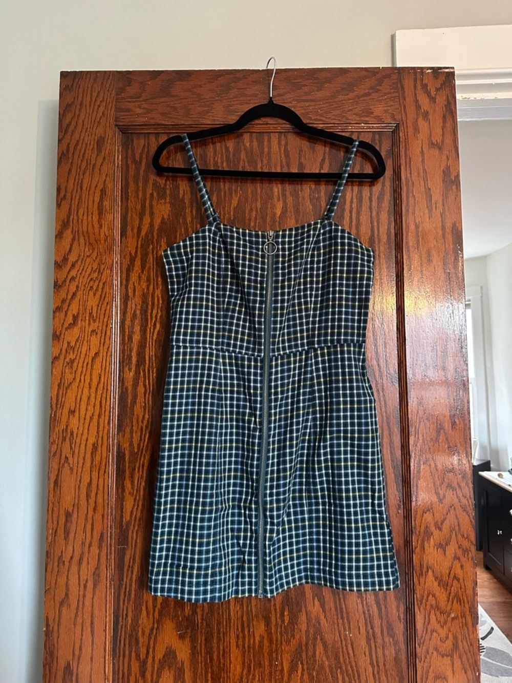 Aeropostale Plaid Zippered Mini Dress